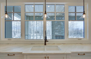 Aluminum clad vinyl windows