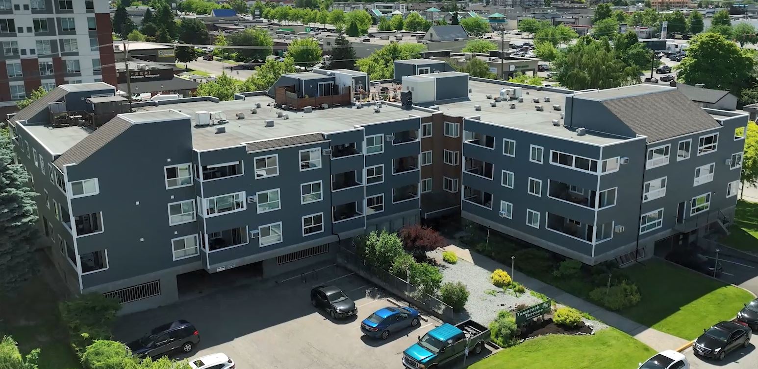 Window upgrades provided by Adera on a strata condo in Kelowna.