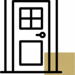 Door outlined icon