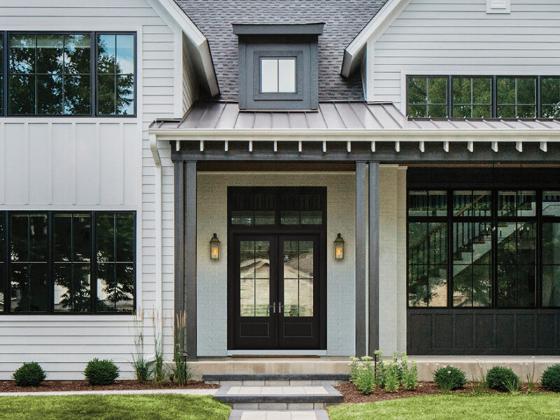 Impact resistant exterior door designed for enhanced security and durability